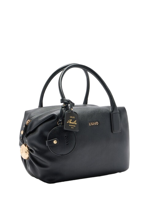 AMELIE Grand sac de coffre avec charme NOIR - Sacs pour Femme