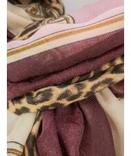 LIUJO ANIMALIER CHAIN &Eacute;charpe avec imprim&eacute; all-over aubergine rouge - &Eacute;charpes - 3