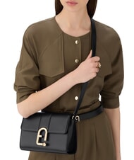 FURLA URBAN Petit sac à bandoulière en cuir Noir - Sacs pour Femme - 5