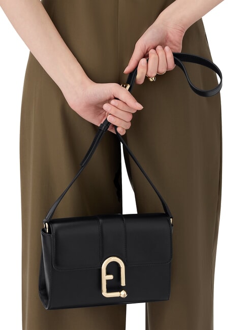 URBAN Petit sac à bandoulière en cuir Noir - Sacs pour Femme