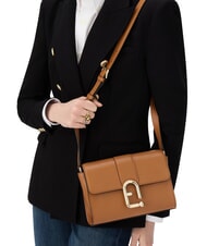 FURLA URBAN Petit sac à bandoulière en cuir Brandy - Sacs pour Femme - 5