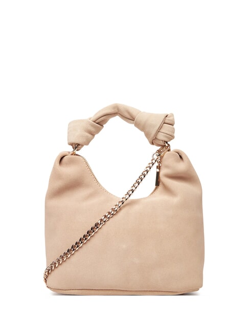 ISOTTA Sac en cuir suédé avec chaîne simplement taupe - Sacs pour Femme