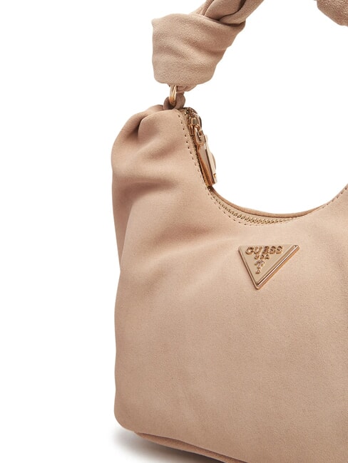 ISOTTA Sac en cuir suédé avec chaîne simplement taupe - Sacs pour Femme