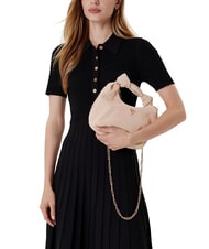 GUESS ISOTTA Sac en cuir suédé avec chaîne simplement taupe - Sacs pour Femme - 5