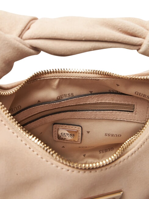 ISOTTA Sac en cuir suédé avec chaîne simplement taupe - Sacs pour Femme