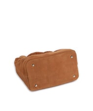 GUESS ISOTTA Sac en cuir suédé avec chaîne COGNAC - Sacs pour Femme - 5
