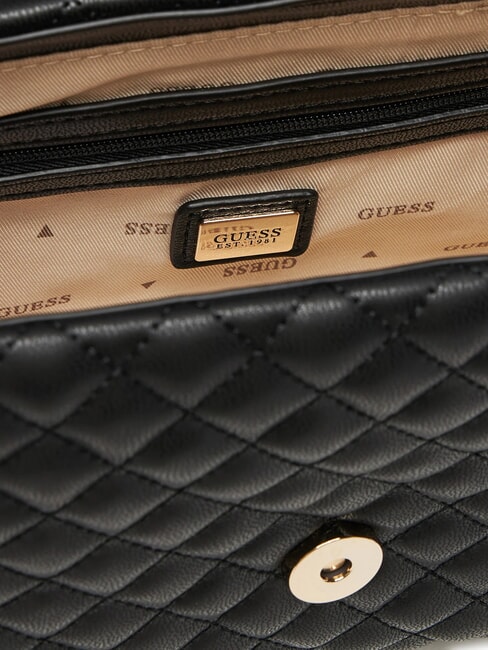 EVERLEE Sac matelassé avec applications NOIR - Sacs pour Femme