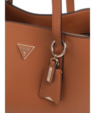 GUESS MERIDIAN 2 Sac à bandoulière COGNAC - Sacs pour Femme - 3