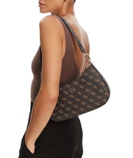 GUESS NOELLE 2 Sac bandoulière avec logo 4G marron - Sacs pour Femme - 4