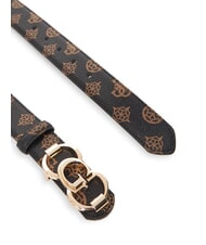 GUESS 4G LOGO PEONY Ceinture avec boucle logo vikky grand sac fourre-tout roo mochalog - Ceintures - 3