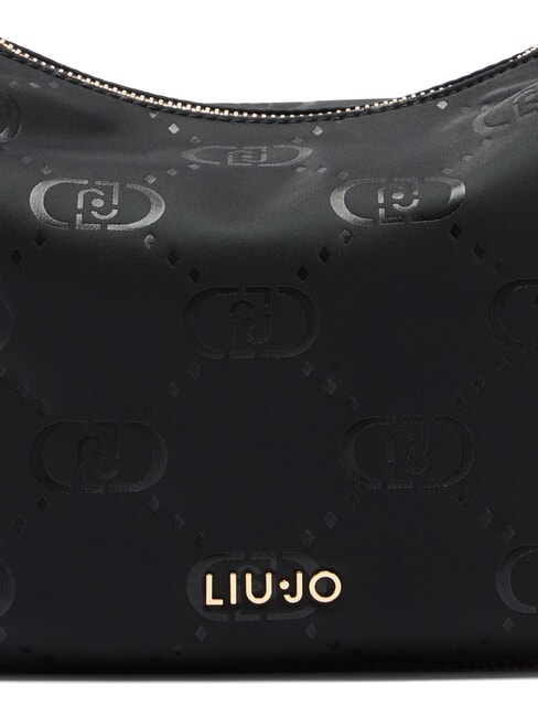 KALISKA Sac hobo moyen en nylon NOIR - Sacs pour Femme