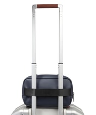 PIQUADRO CORNER SPECIALE GOMMATO Trousse de beauté hydrofuge bleu - Trousses - 5