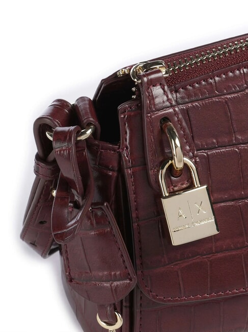 JANE CROCO Sac bandouli&egrave;re imprim&eacute; crocodile rainure - Sacs pour Femme