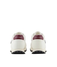 ARMANI EXCHANGE DROP MICROSUEDE Baskets avec logo contrast&eacute; blanc cass&eacute; + bleu marine fonc&eacute; + pamplemousse - Chaussures Homme - 5