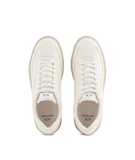 ARMANI EXCHANGE LONDON MINI-TUMBLED Baskets blanc cassé - Chaussures Homme - 3