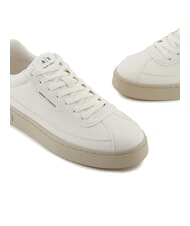 ARMANI EXCHANGE LONDON MINI-TUMBLED Baskets blanc cass&eacute; - Chaussures Homme - 4
