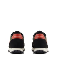 ARMANI EXCHANGE DROP MICROSUEDE Baskets avec logo contrasté noir+olive nuit+citrouille - Chaussures Homme - 5