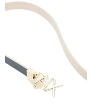 ARMANI EXCHANGE CINTURA Ceinture en cuir r&eacute;versible acier de vall&eacute;e / acier froid - Ceintures - 2