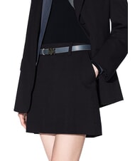 ARMANI EXCHANGE CINTURA Ceinture en cuir r&eacute;versible acier de vall&eacute;e / acier froid - Ceintures - 4