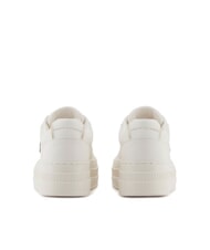 ARMANI EXCHANGE JANE Baskets à plateforme blanc cassé + or pâle - Chaussures Femme - 5