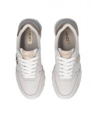 LIUJO AMAZING 25 Baskets en daim et mesh blanc cass&eacute;/or clair - Chaussures Femme - 4