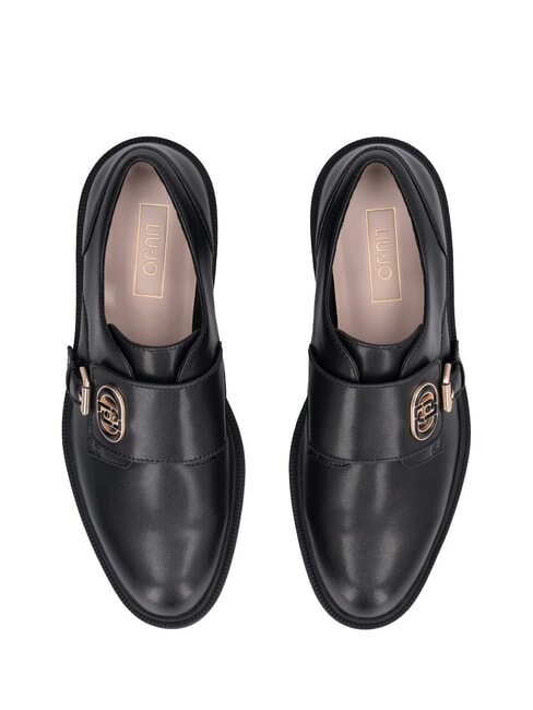 LONDON 01 Chaussures en cuir avec boucle noir - Chaussures Femme