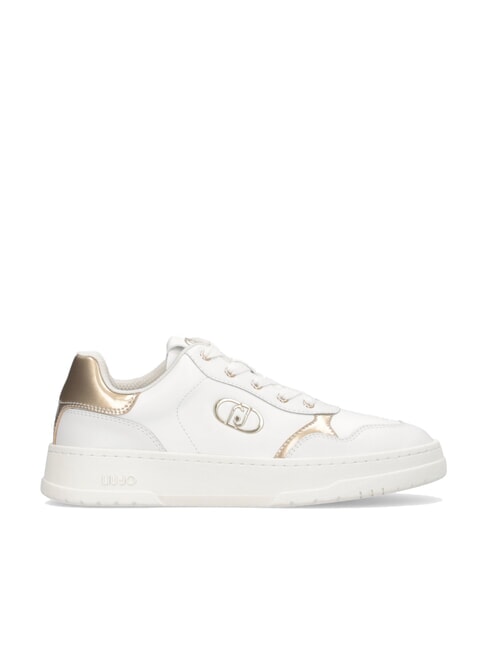 ME 03 Baskets en cuir avec logo blanche - Chaussures Femme