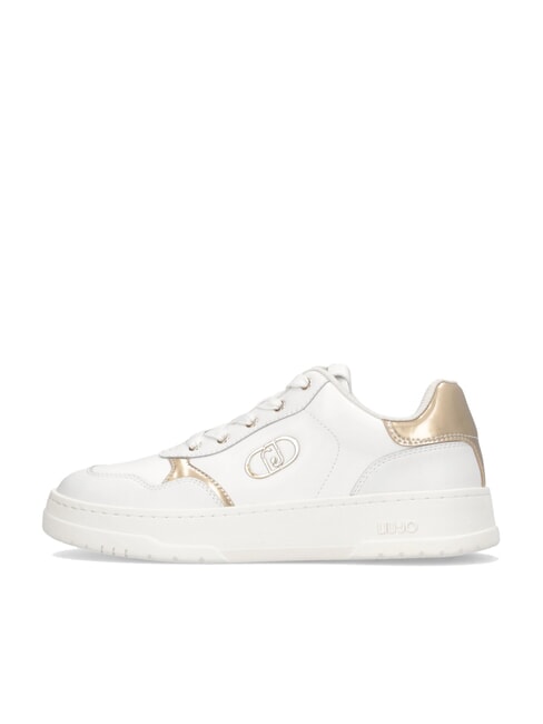 ME 03 Baskets en cuir avec logo blanche - Chaussures Femme