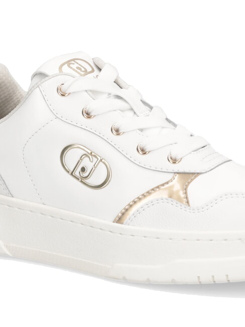 ME 03 Baskets en cuir avec logo blanche - Chaussures Femme