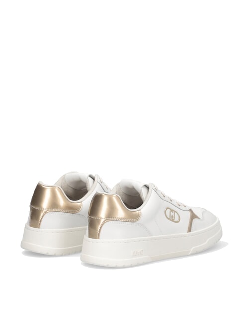 ME 03 Baskets en cuir avec logo blanche - Chaussures Femme