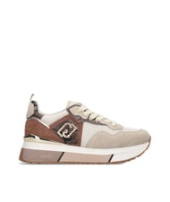 LIUJO MAXI WONDER 01 Baskets à plateforme avec détails en python corde/chocolat - Chaussures Femme - 3