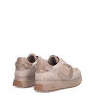 LIUJO MAXI WONDER 91 Baskets &agrave; plateforme avec empi&egrave;cements en cuir verni neutre - Chaussures Femme - 6