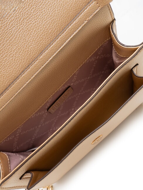 CALIWEN Petit sac à bandoulière avec rabat Or clair - Sacs pour Femme