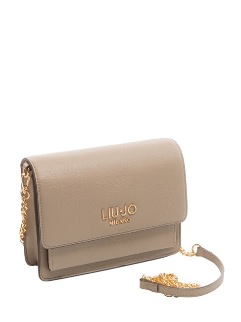 CALIWEN Petit sac à bandoulière avec rabat taupe du désert - Sacs pour Femme