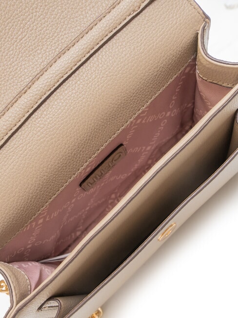 CALIWEN Petit sac à bandoulière avec rabat taupe du désert - Sacs pour Femme