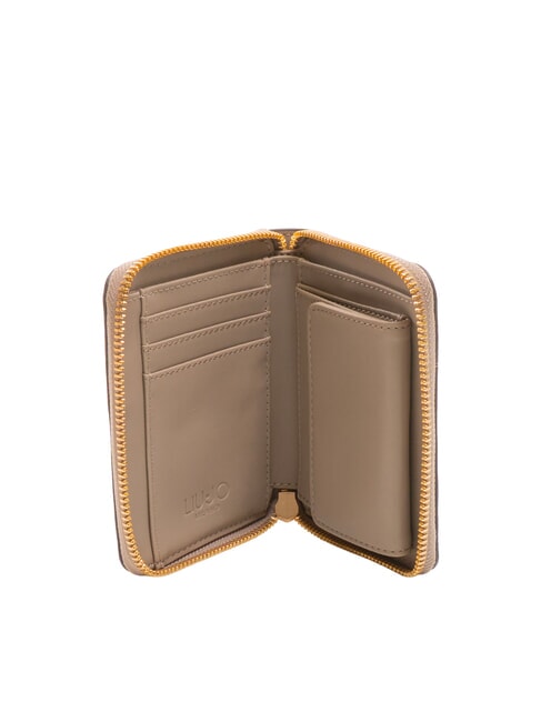 CALIWEN Portefeuille moyen à fermeture éclair taupe du désert - Portefeuilles Femme
