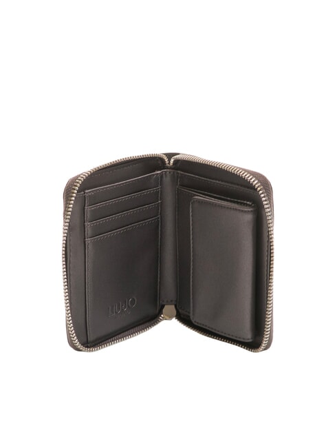 CALIWEN Portefeuille moyen à fermeture éclair anthracite rencontré. - Portefeuilles Femme