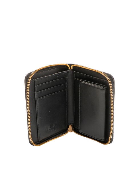 CALIWEN Portefeuille moyen à fermeture éclair NOIR - Portefeuilles Femme