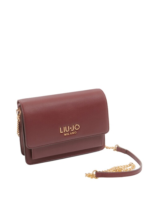 CALIWEN Petit sac à bandoulière avec rabat vin rouge - Sacs pour Femme