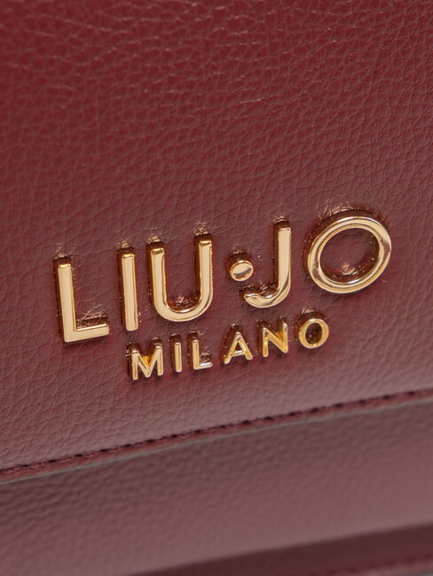 CALIWEN Petit sac à bandoulière avec rabat vin rouge - Sacs pour Femme