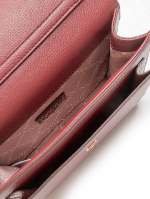 CALIWEN Petit sac à bandoulière avec rabat vin rouge - Sacs pour Femme