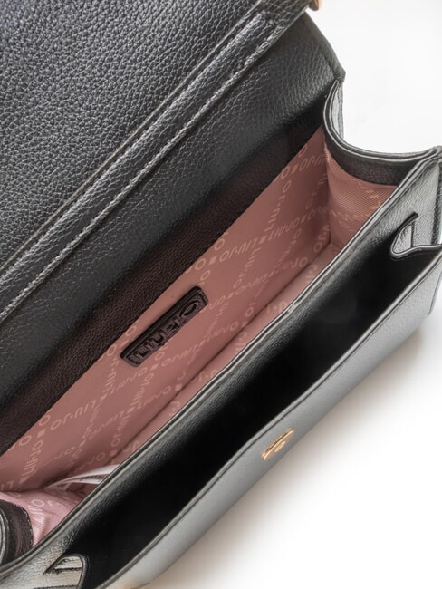 CALIWEN Petit sac à bandoulière avec rabat NOIR - Sacs pour Femme