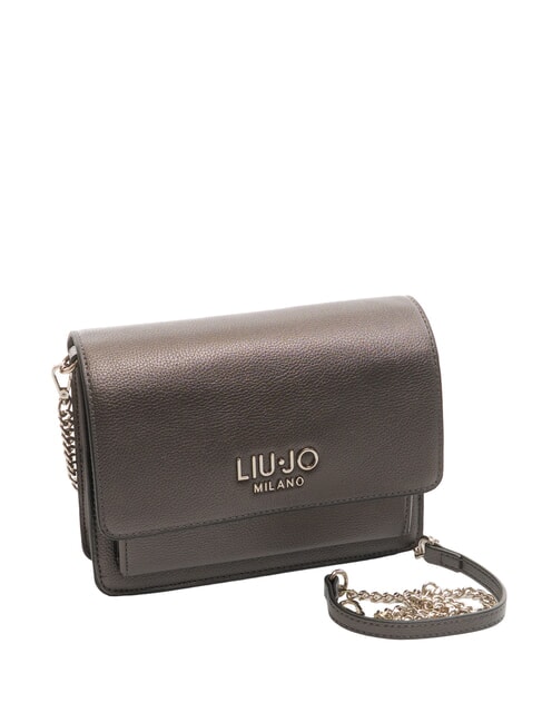 CALIWEN Petit sac à bandoulière avec rabat anthracite rencontré. - Sacs pour Femme