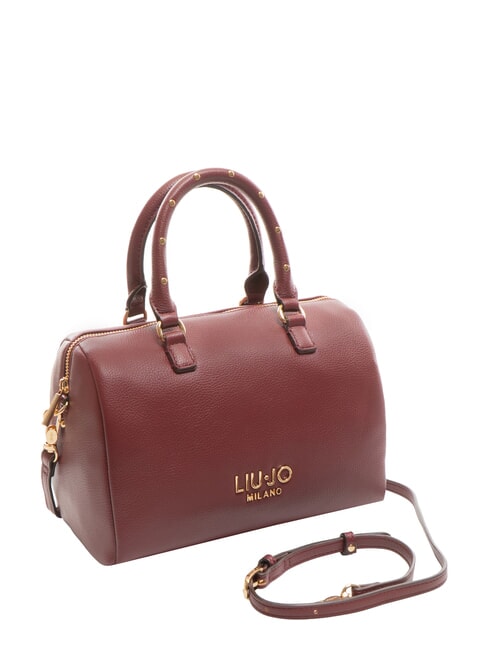 EVRIM Sac de coffre clouté vin rouge - Sacs pour Femme