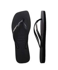 HAVAIANAS SQUARE LOGO Tongs noir/argent - Chaussures Femme - 3