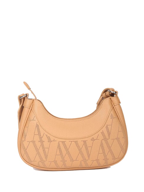 WAVE Sac à bandoulière perforé de taille moyenne rose camel - Sacs pour Femme