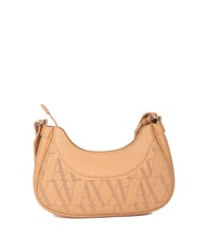 ARMANI EXCHANGE WAVE Sac à bandoulière perforé de taille moyenne rose camel - Sacs pour Femme - 3