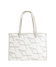 ARMANI EXCHANGE GYNGER Sac à bandoulière avec logo imprimé sur toute la surface blanc/vallée - Sacs pour Femme - 2