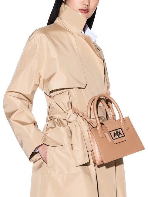 JODIE Mini sac cartable rose camel - Sacs pour Femme