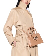 ARMANI EXCHANGE JODIE Mini sac cartable rose camel - Sacs pour Femme - 6